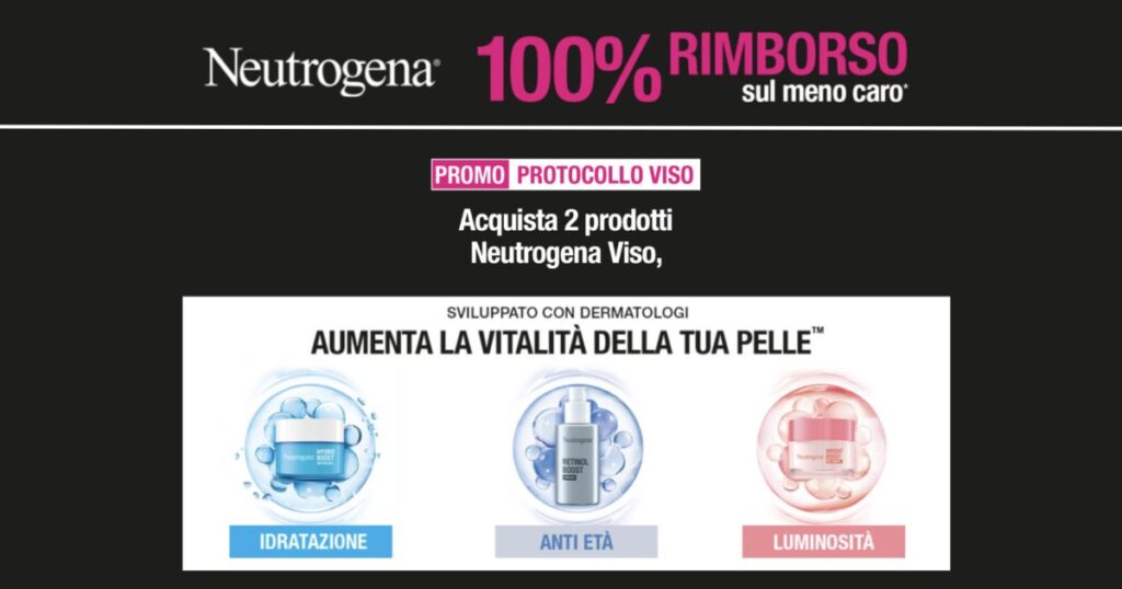 Cashback Neutrogena Acquista Prodotti Viso E Richiedi Il Rimborso